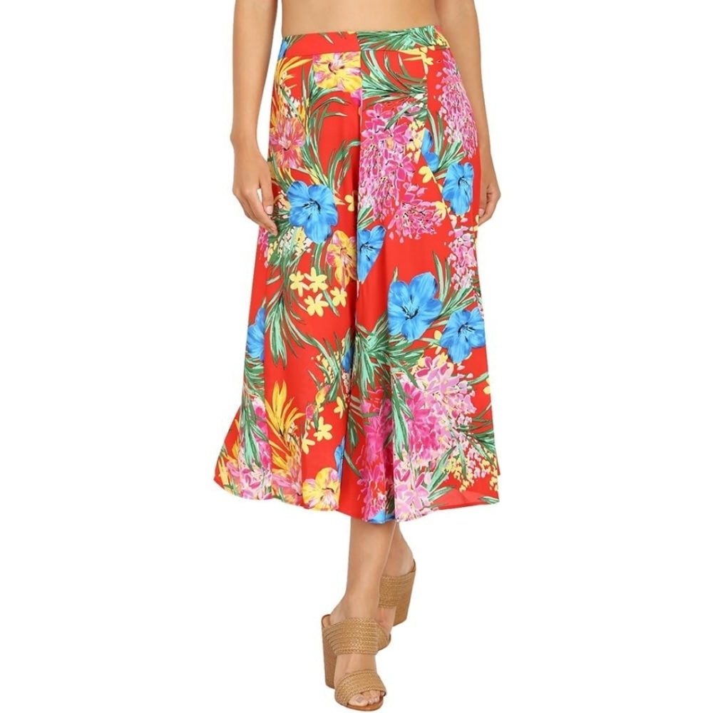 Show Me Your MuMu Women's Tea Party Tropical Tango Midi Skirt